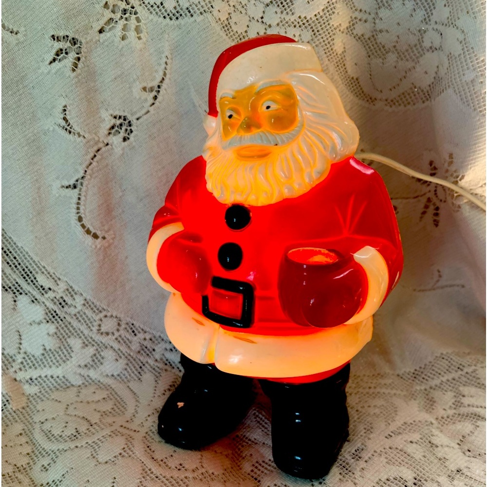 Vintage Royalite light up Santa